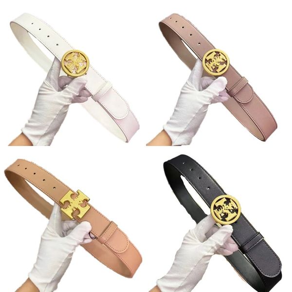 Cintos de grife vintage para mulheres banhados a ouro redondo agulha fivela cinto masculino estilo vintage saia de couro genuíno acessórios jeans laranja branco opcional ga0138 E4