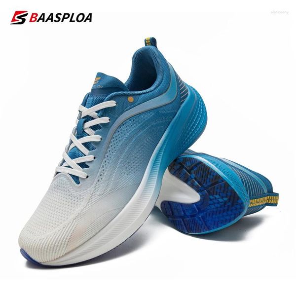 Casual Schuhe Baasploa Professionelle Laufen Männer Training Atmungsaktive Leichte Turnschuhe Nicht-Slip Track Tennis Walking Schuh 2024