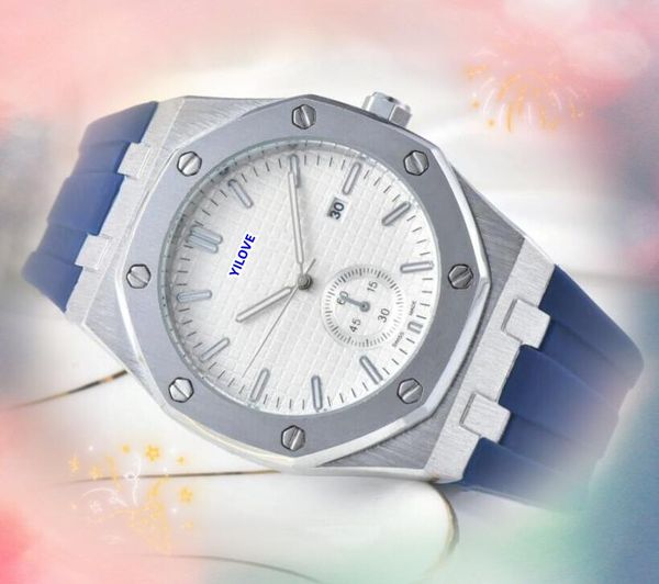Popular luxo relógios masculinos cronômetro movimento de quartzo alta qualidade marca superior relógio dia data automático resistente a riscos safira lente relógio presentes