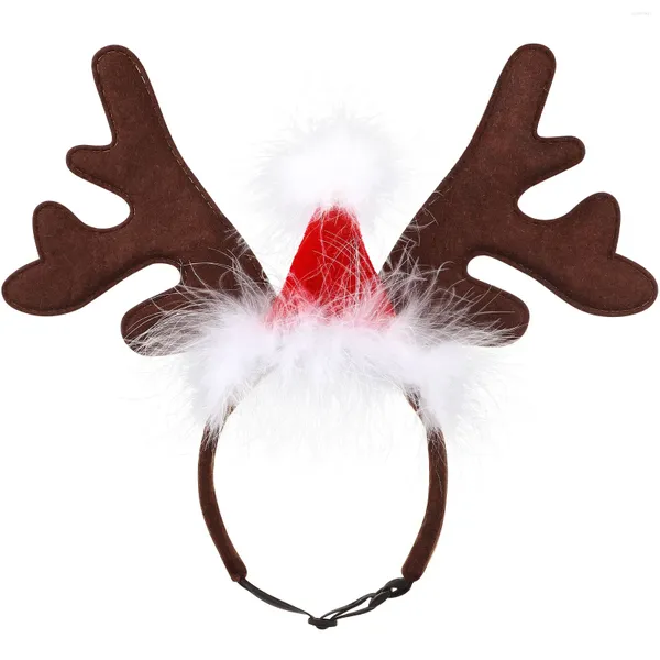 Abbigliamento per cani Cappello alce Copricapo per animali domestici Il gatto Vestito natalizio Costumi Cani Fascia per renne