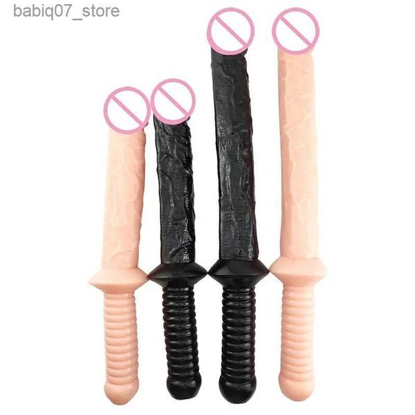 Andere Massageartikel Weiche und realistische Penis- und Analsexspielzeuge mit Griffen, Hüftplugs, Analdiffusoren, Massagestimulation und weibliche Sexprodukte Q240329