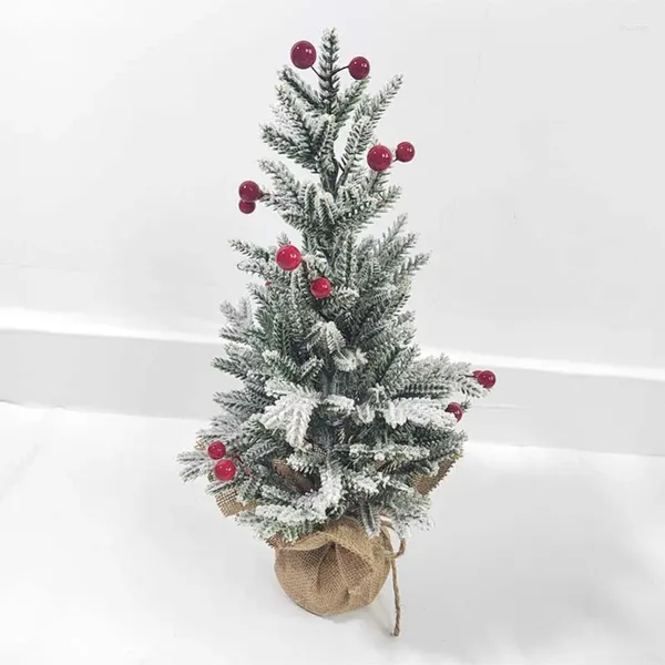 Weihnachtsdekoration, 43 cm, Baum, weiße Beflockung, Schneespray, Eisdekoration