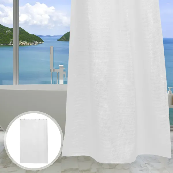 Tende per doccia per bagno tende in moda per la casa semplice vasca impermeabile di colore solido