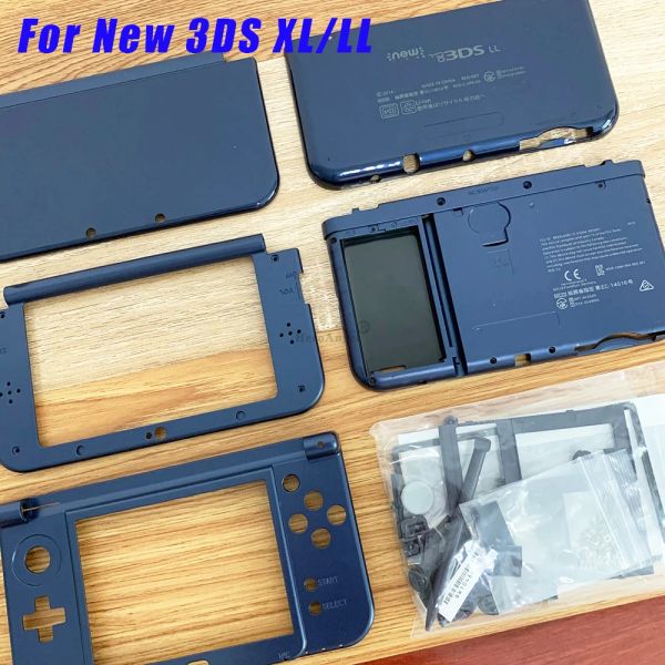 Fällen Neue Voll Shell Gehäuse Set Fall Für Nintendo 3DS XL/LL Für 3DS LL Blau Farbe Fall Schutzhülle harte Shell Mit Tasten