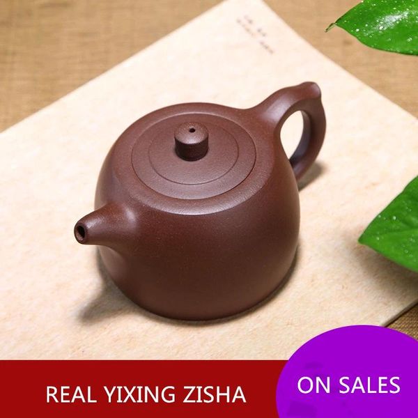 Teegeschirr-Sets, echte Yixing-Zisha-Teekanne, 2 Tassen, chinesische Kungfu-Teekanne im Angebot, Jing Lan, handgefertigte Teekanne mit der Aufschrift „Meister“.