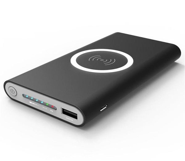 Qi 8000 мАч Power Bank Беспроводное зарядное устройство для мобильного телефона для ISO 8 X для Samsung S8 и так далее Беспроводной внешний аккумулятор 32119103549