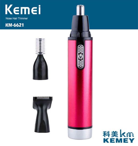Kemei KM-6621 3-in-1-Batterie-Nasen- und Ohr-Männertrimer für Koteletten, Haarschnitt, Augenbrauentrimmer für Männer und Frauen5760457