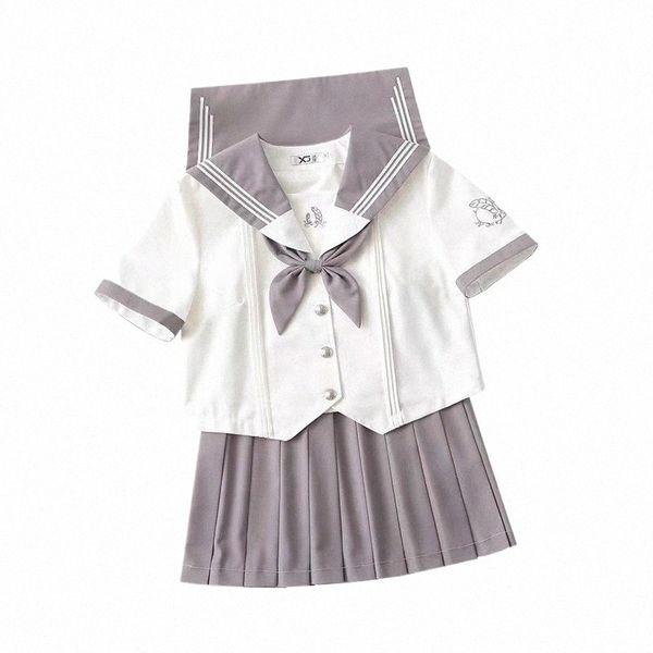 nuove uniformi scolastiche design per ragazze adolescenti studenti JK uniforme da marinaio giapponese costume cosplay anime camicia gonna a pieghe set Y3qx #