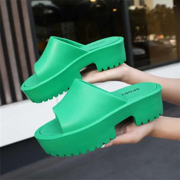 Sapatos de vestido anti deslizamento toalete mulheres mocassins salto alto verde baixo salto mulher tênis esporte marca losfers scarp lazer