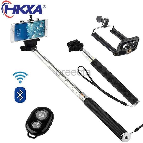 Selfie Monopiedi Palmare Wireless Bluetooth Selfie Stick Treppiede Stick pieghevole Selfie Fill Light per iPhone X Huawei Samsung Mobile Smartphone 24329