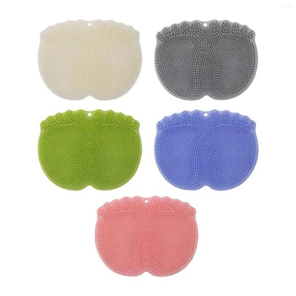 Tapetes de banho Pé Scrubber Esfolia Mat Acalma Cansado Limpa Ventosas Pessoais para Chuveiro Mulheres Homens