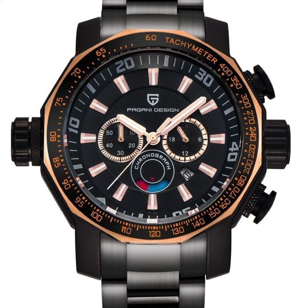 Orologi da uomo Luxury Brand PAGANI DESIGN Orologio sportivo Dive Orologi militari Quadrante grande Orologio da polso multifunzione al quarzo reloj hombre239J