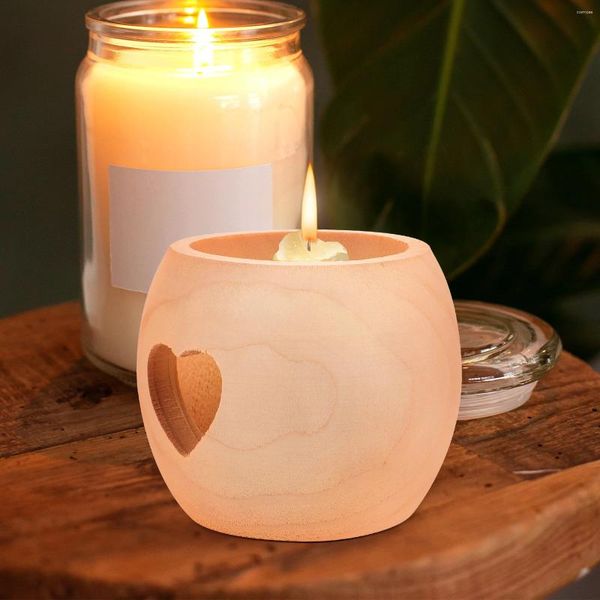 Castiçais decoração de casamento suporte de madeira chá luz pequena tealight para pilar velas decorativas noiva