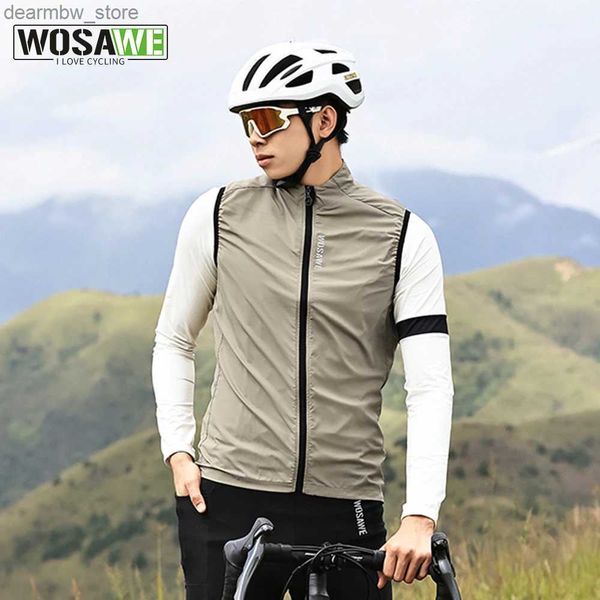 Fahrradjacken WOSAWE Neue Fahrradjacke Frühling Sommer Herbst Dünne Reiten Langarm Windschutzscheibe Sonnenschutz Windjacke Atmungsaktive Weste24329