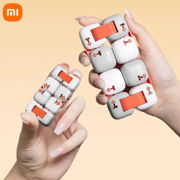 Оригинальный Xiaomi Smart Spinner Finger Cubes plus plus plus, большие кирпичи, игрушки, волшебные кубики, бесконечные игрушки, антистресс, тревога