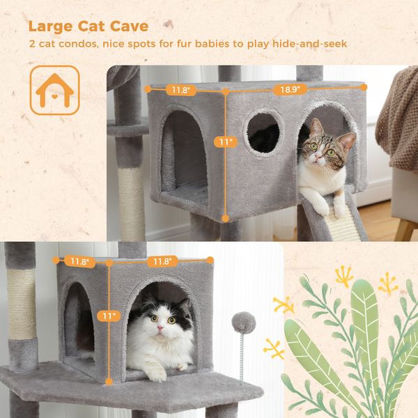 Speepy Pet Multifunctional Claul Creative Cube House с царапинными съемными подушками Pad Activity Cat Tree с мячом