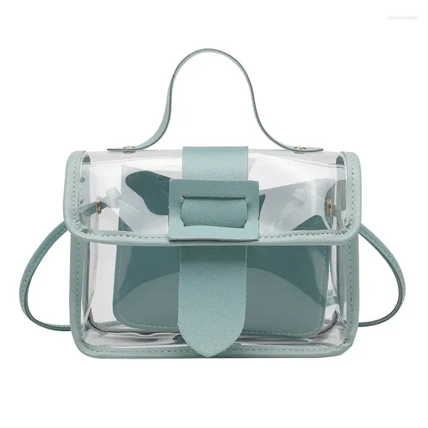 Borse a tracolla Borsa da viaggio impermeabile in PU Borsa cosmetica in PVC portatile trasparente per trucco Borse da donna per ragazze Regalo all'ingrosso