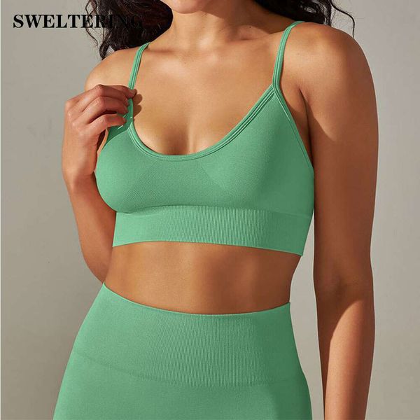 Lu Align Sport Tanks Sports Underwear Back Top Fitness Training Gym Workout Roupas Simples Shaped High Strength Yoga Bra Lemon Sports 2024