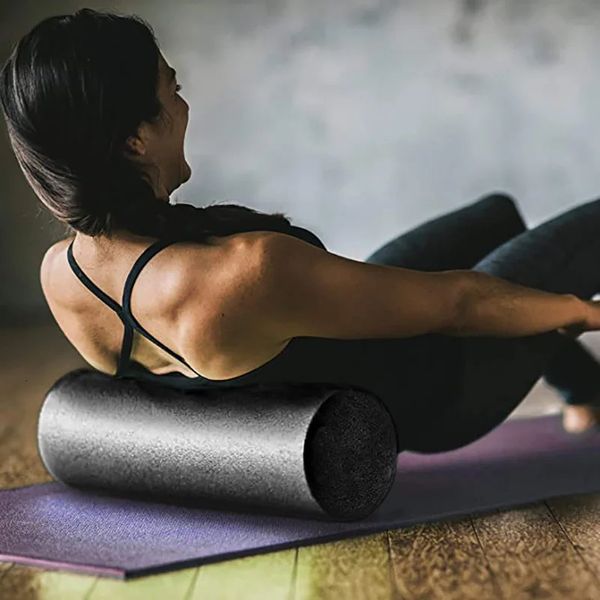 45/30cm Colonna Yoga Blocco Yoga Pilates Rullo di schiuma Eva Rullo di massaggio Tessuto muscolare per palestra Fitness Yoga Pilates Sport 240323