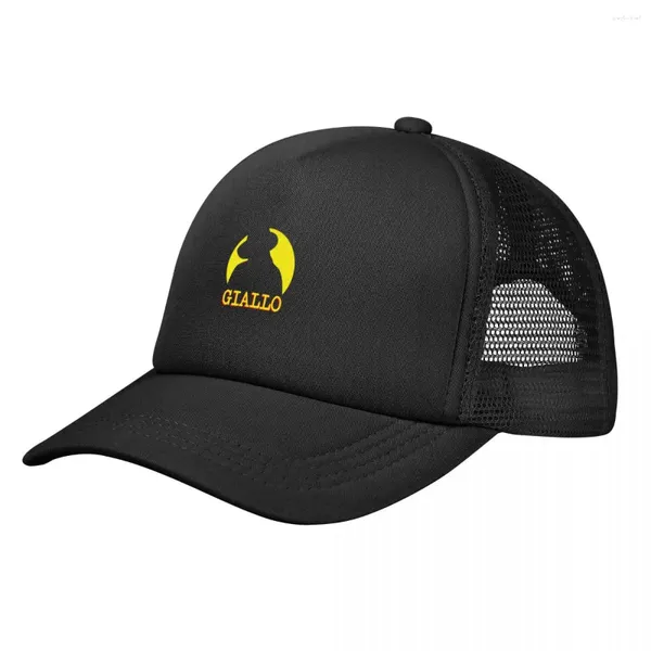 Cappellini GIALLO Vintage Italian HorrorCap Berretto da baseball Cappello Uomo Sport di lusso Cappelli da donna 2024 Uomo