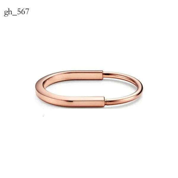 Tasarımcı Tiffanyset Charm Bracelets Yüksek Kalite Trend Marka Lüks Takı Tiffanybracelet Kadın Klasikler Geometrik Zirkon Kilit Gül Altın Tiffancy 459