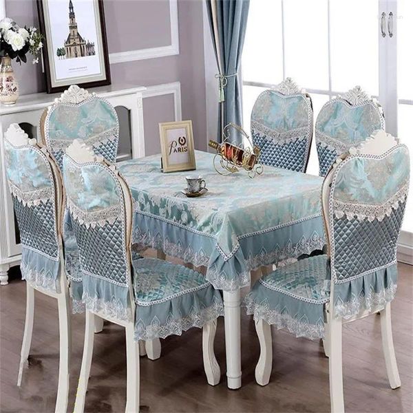 Sandalye kapakları perlin süslemesi yemek masası etek tezgah kapağı restoran mometablecloth nakış deseni boyalı kumaş