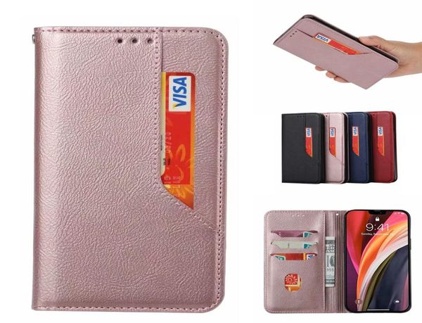 Multicard-Slot Leder Brieftasche Handyhülle für Xiaomi Redmi Note 9 Pro 9A 9s Mi Note 10 Pro Motorola Moto Edge G 5 Plus Cover Cases2372576