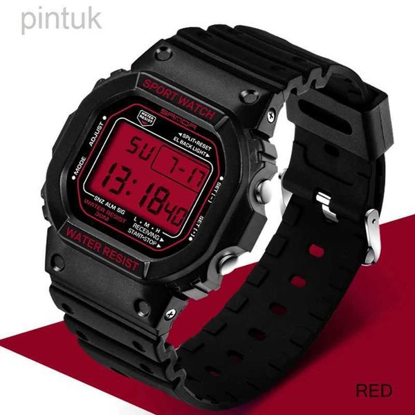 Relógios de pulso SANDA Moda Sports Watch Homens Mulheres Top Marca Profissional À Prova D 'Água Militar Relógios Top Mens Retro Analógico Quartzo Digital 24329