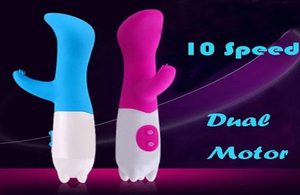 10 Geschwindigkeiten Dual Vibration Klitoris Stimulation Vibrator G-punkt Vibrierender AV-Stick Sexspielzeug für Frau Erwachsene Produkte8864292