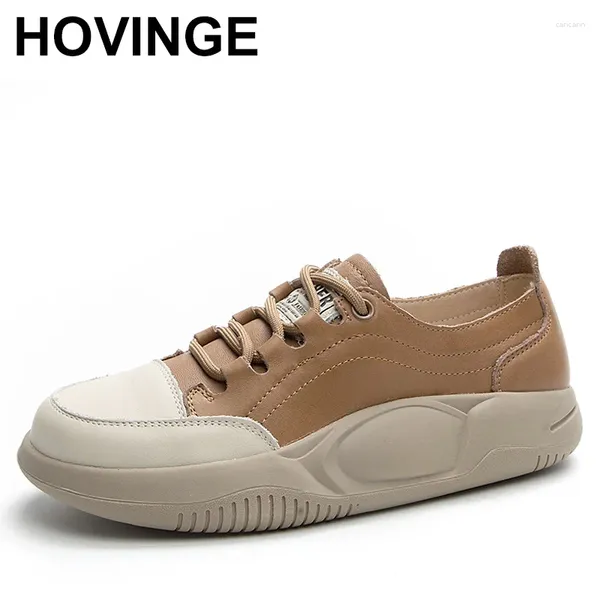 Scarpe casual promozionali Sneakers in pelle di vacchetta con strato superiore Tendenza da donna 2024 Autunno Lace Up Traspirante Colore incantesimo