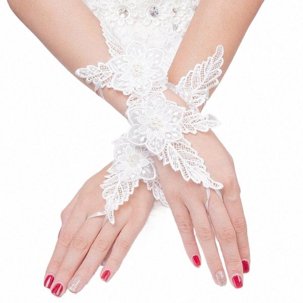 Neue Ankunft Kurze Hochzeit Handschuhe Gants de Femmes Guantes de Mujer Günstige Hochzeit Accoire Mariage Sheer Handschuhe D8Fe #