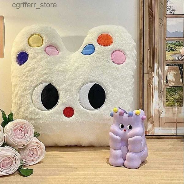 Animais de pelúcia de pelúcia 37 cm Kawaii Cat Doll Pillow Pillow Cartoon Animal Kitten Doll Sleep Sleep Pillow Sofá Cadeir