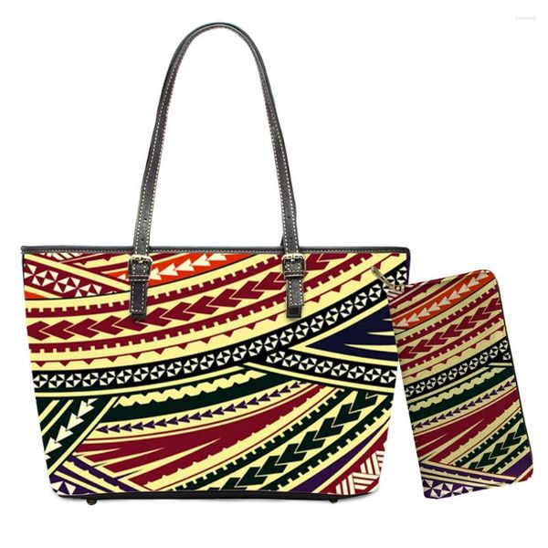 Saco KUILIU Moda Mulheres Totes Africano Tradicional Pqttern Impressão Senhora Casual Praia Grande Capacidade Sac A Principal Soft Bolosa