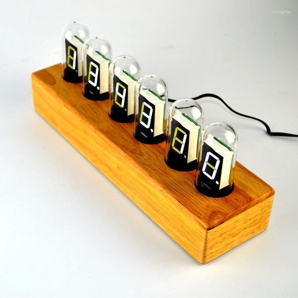 Relógios de mesa Criativos LED Filme Tiro Silencioso Despertador Mês Dia Bulbo Personalizado DIY