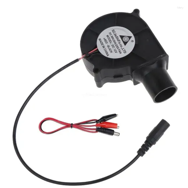 Werkzeuge BBQ Fan Kühlung 7530 Luftgebläse für DC 12 V 1,5 A Bürstenlosen 5,5x2,1mm Eingang 2500R Fans mit Kanal Clip Kabel Dropship