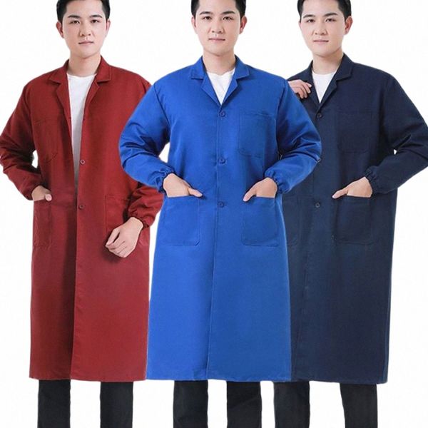 Mantel LG Mantel Kleid männlich Ehouse Keeper Züchter Umgang mit Kleidung Arbeitsversicherung Frauen Arbeit Staubschutz Unisex j1uN #