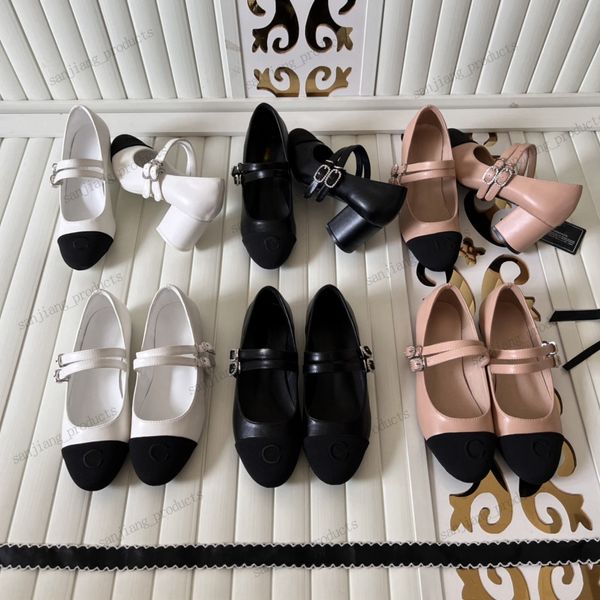 Парижские винтажные туфли Мэри Джейн на высоком каблуке для женщин, 2024 г., туфли-лодочки на платформе из лакированной кожи с двойными ремешками, женские туфли с жемчугом и бантом на толстом каблуке 8 см, женская обувь роскошных брендов