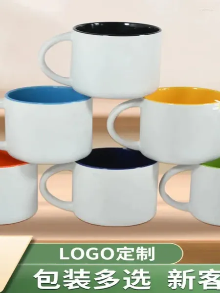 Tazze Tazza minimalista Tazza in ceramica smaltata colorata Nordic Instagram Zibo Acqua