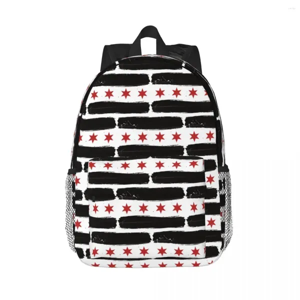 Mochila cm punk (8) mochilas meninos meninas bookbag dos desenhos animados crianças sacos de escola portátil mochila bolsa de ombro grande capacidade