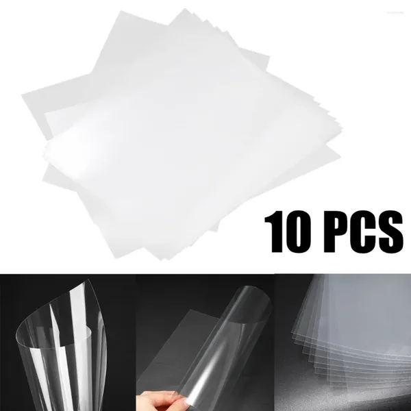 Adesivos de janela Tamanho A4 5/10pcs Inkjet Laser Impressão Tela Filme de transparência para papel pográfico PCB Stencils Durável Não tóxico