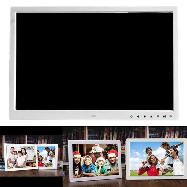 Digitale Bilderrahmen 17 Zoll TFT-LCD HD Digitaler Bilderrahmen Auflösung 1440X900 Diashow-Uhr Remote-Desktop-Filmplayer 24329