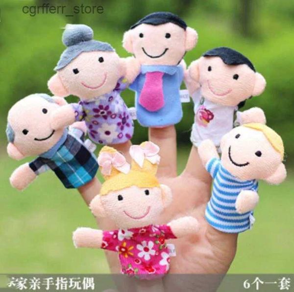 Animali di peluche di peluche Puppet Alien Animal Finger Puppet Baby Boll Doll Animal Finger Toys Set Education Education Tell Story Props Famiglia Kids Finger240327