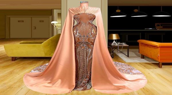 Turkish Couture Muslim Illusion Abiti da celebrità Perline lunghe Abiti da sera arabi per le donne Abiti da festa Pografia Vestidos1962337