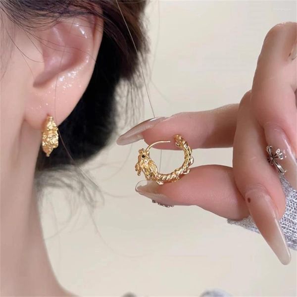 Creolen Silber/Gold Farbe Clips Für Frauen Drachen Geometrische Ohr Manschette Trendy Schmuck Zubehör Piercing Großhandel