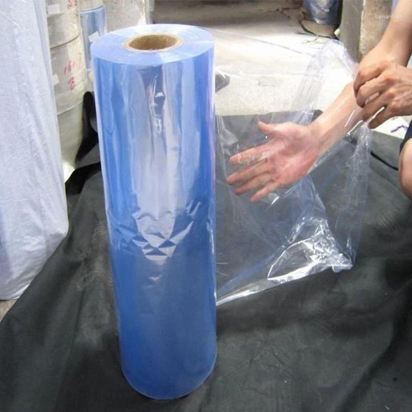 Borse di stoccaggio Cilindro termoretraibile in PVC da 5 kg Imballaggio in pellicola Trasparente Tubo sigillante in plastica per aria per asciugacapelli domestico