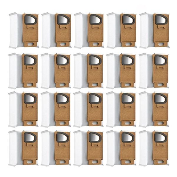 Ferramentas 20pcs Sacos de pó de substituição para Xiaomi Roborock H7 H6 Aspirador de pó Não tecido Sacos Acessórios