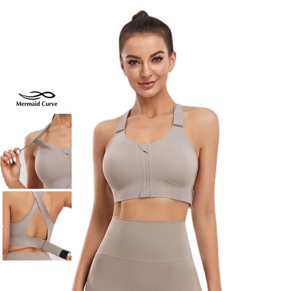 Lu Align Bras BHs Gym Fitness Athletische Frauen Sport-BHs Strumpfhosen Crop Top Yoga Weste Frontreißverschluss Plus Size Laufunterwäsche Lemon Sports 2024