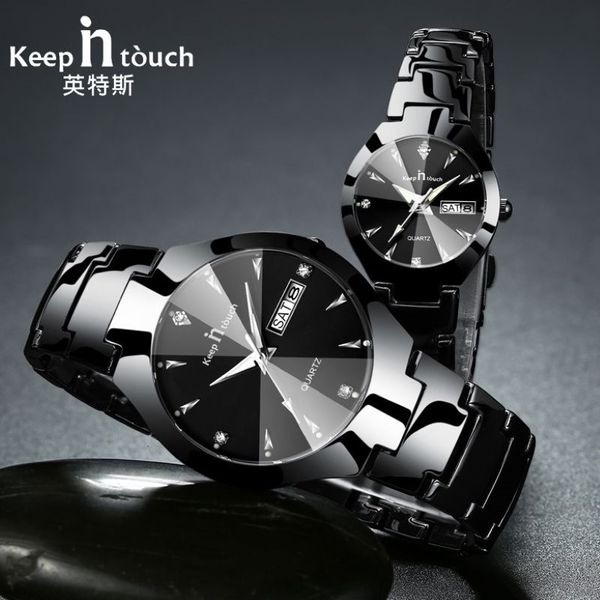 KEEP IN TOUCH Marke Luxus Liebhaber Uhren Quarz Kalender Kleid Frauen Männer Uhr Paare Armbanduhr Uhren Hombre 2019 Mit Box CJ13314