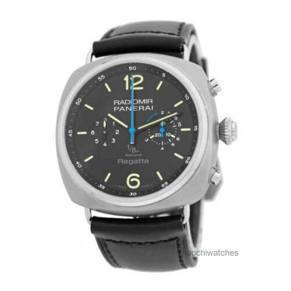 Relógios de luxo Mens Panerrais relógios de pulso Designer Titanium 47mm Radiomir Regatta Pam Box WarrantyFull aço inoxidável à prova d'água de alta qualidade 63F7