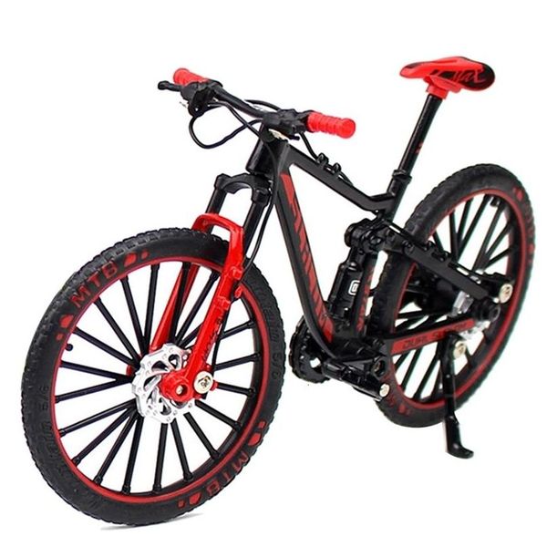 Gruppi bici Mini 1/10 Modello di bicicletta in lega Diecast Metal Finger Mountain Downhill Adt Giocattoli da collezione per bambini 230612 Drop Delivery Dhasu